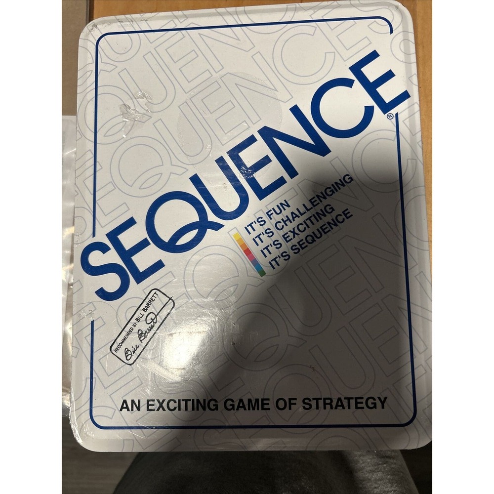 Jax SEQUENCE in a Tin Original Game with Folding Board Cards BRAND NEW
